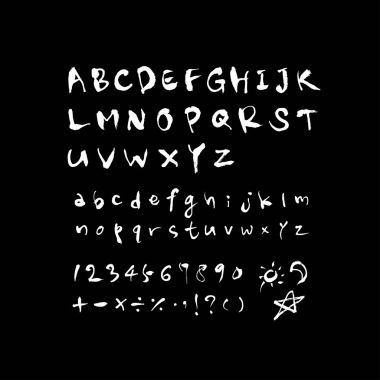 vektör yazı tipleri / el yazısı kaligrafi