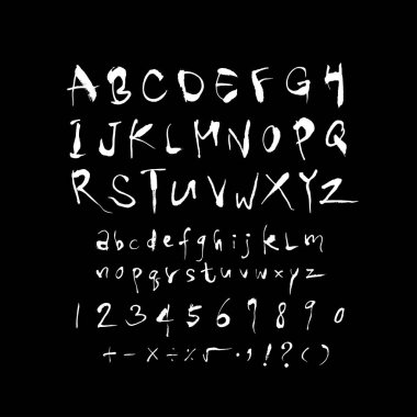 vektör yazı tipleri / el yazısı kaligrafi