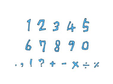 vektör yazı tipleri / el yazısı kaligrafi