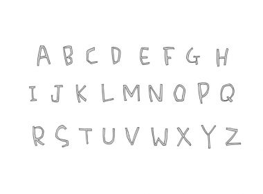 vektör yazı tipleri / el yazısı kaligrafi