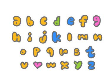 vektör yazı tipleri / el yazısı kaligrafi