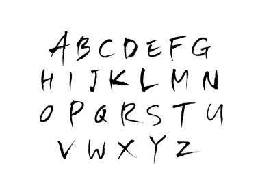 vektör yazı tipleri / el yazısı kaligrafi
