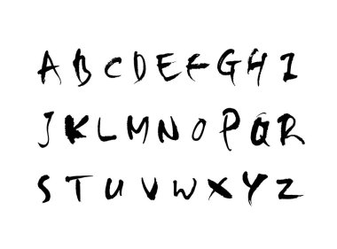 vektör yazı tipleri / el yazısı kaligrafi