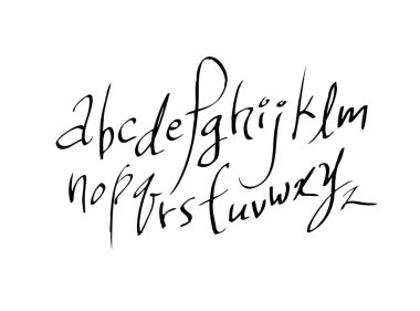 vektör yazı tipleri / el yazısı kaligrafi