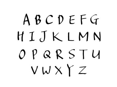 vektör yazı tipleri / el yazısı kaligrafi