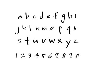 vektör yazı tipleri / el yazısı kaligrafi