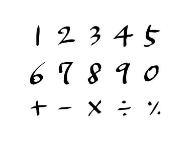 vektör yazı tipleri / el yazısı kaligrafi