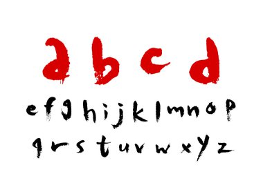 vektör yazı tipleri / el yazısı kaligrafi