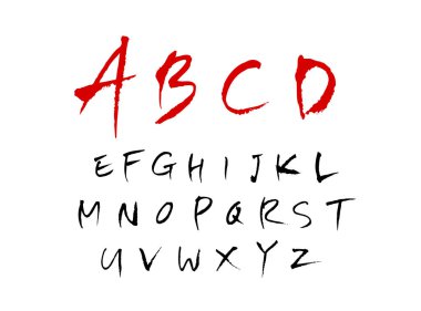 vektör yazı tipleri / el yazısı kaligrafi