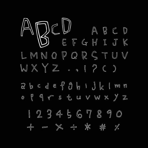 Vector fonts / Handwritten calligraphy