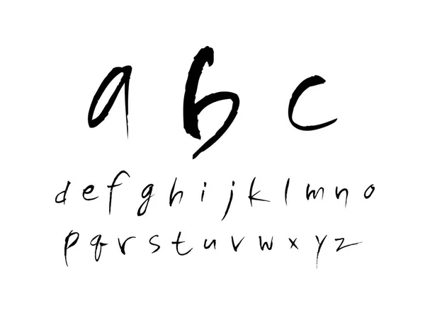 Fuentes Vectoriales Caligrafía Manuscrita — Archivo Imágenes Vectoriales