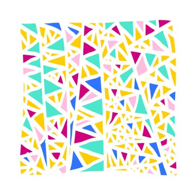 Zen arapsaçı desen / çizilmiş mozaik el resimleri - vektör