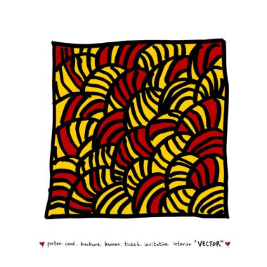 Zen arapsaçı desen / çizilmiş mozaik el resimleri - vektör