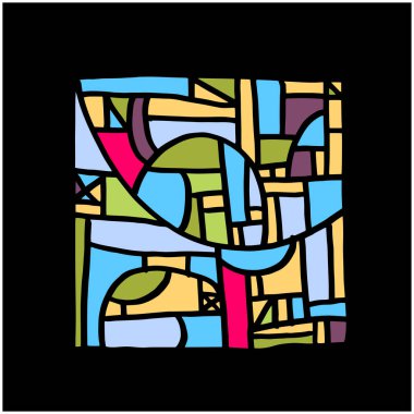 Zen arapsaçı desen / çizilmiş mozaik el resimleri - vektör