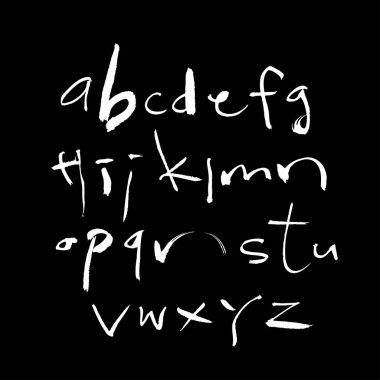 vektör yazı tipleri / el yazısı kaligrafi 