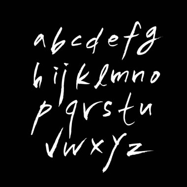 vektör yazı tipleri / el yazısı kaligrafi 