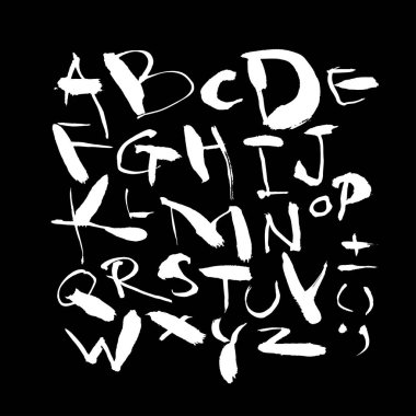 vektör yazı tipleri / el yazısı kaligrafi 