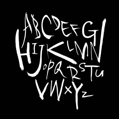 vektör yazı tipleri / el yazısı kaligrafi 