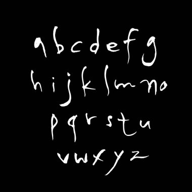 vektör yazı tipleri / el yazısı kaligrafi 