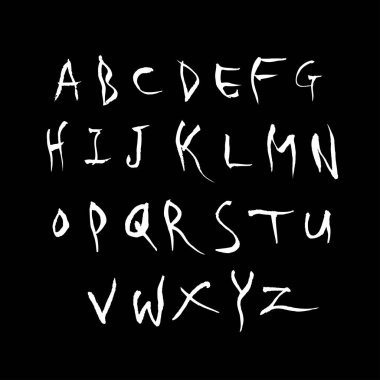 vektör yazı tipleri / el yazısı kaligrafi 