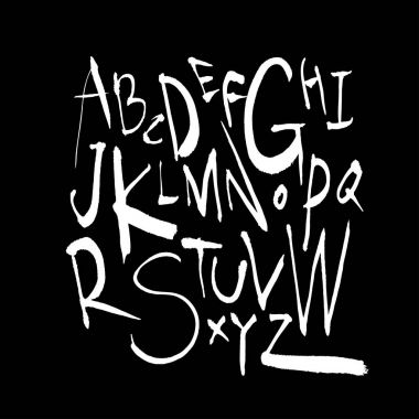 vektör yazı tipleri / el yazısı kaligrafi 