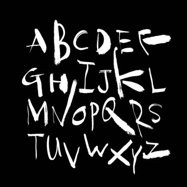 vektör yazı tipleri / el yazısı kaligrafi