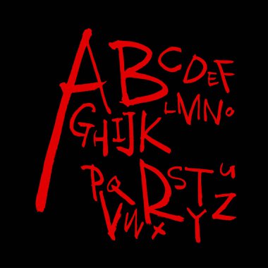 vektör yazı tipleri / el yazısı kaligrafi