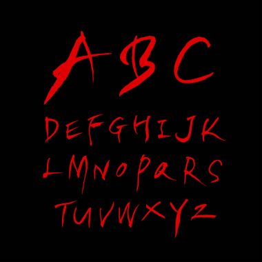 vektör yazı tipleri / el yazısı kaligrafi