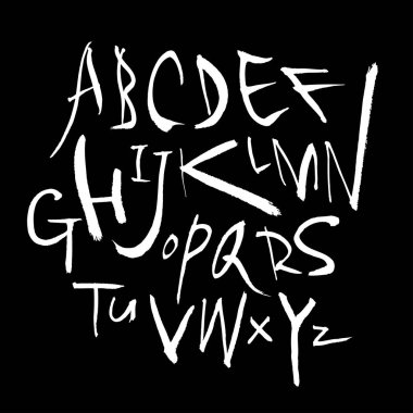 vektör yazı tipleri / el yazısı kaligrafi
