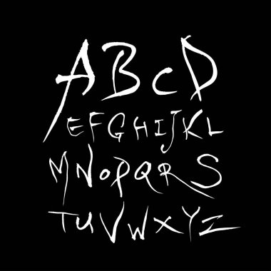 vektör yazı tipleri / el yazısı kaligrafi