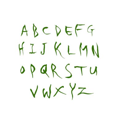 vektör yazı tipleri / el yazısı kaligrafi