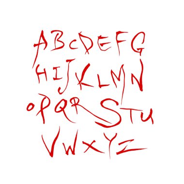 vektör yazı tipleri / el yazısı kaligrafi