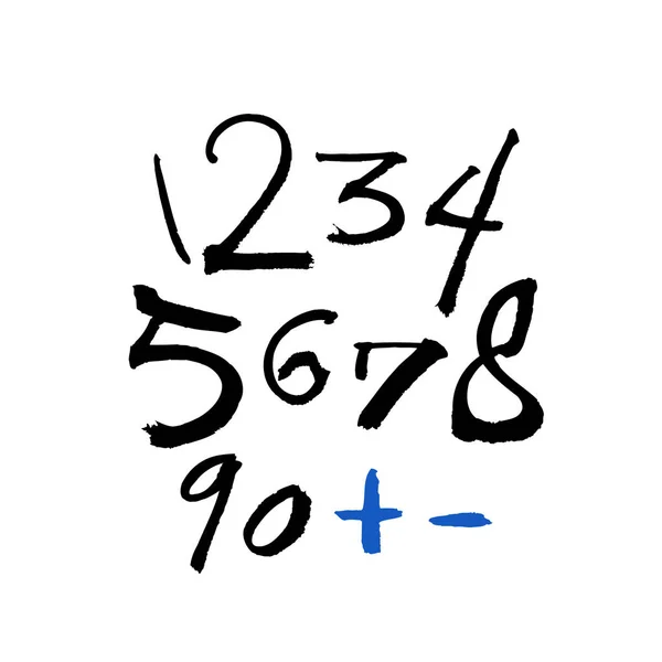 Fuentes Vectoriales Caligrafía Manuscrita — Archivo Imágenes Vectoriales