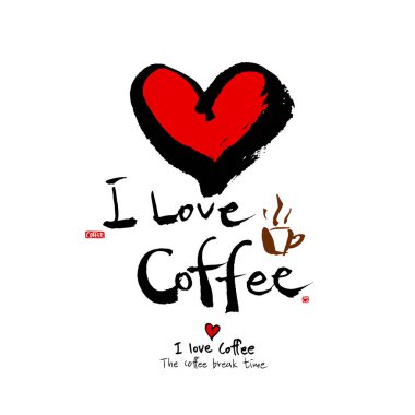 Çizilmiş kafe poster illüstrasyon el - vektör