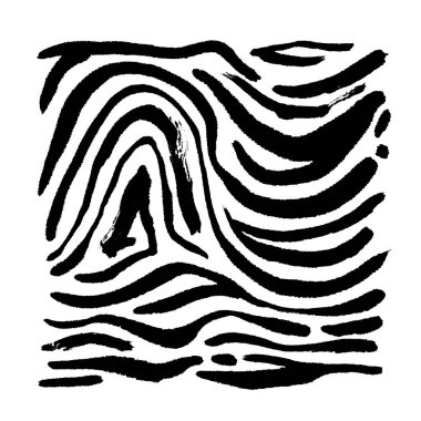 Zebra Baskı / çizilmiş desen el resimleri - vektör