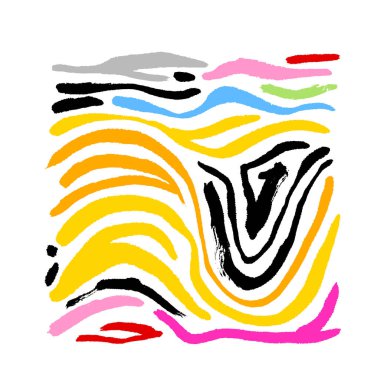 Zebra Baskı / çizilmiş desen el resimleri - vektör