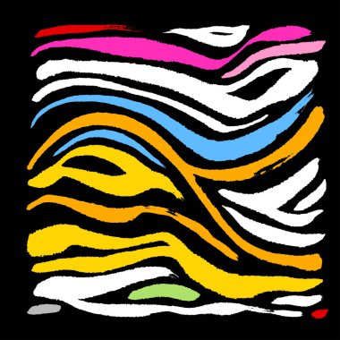 Zebra Baskı / çizilmiş desen el resimleri - vektör