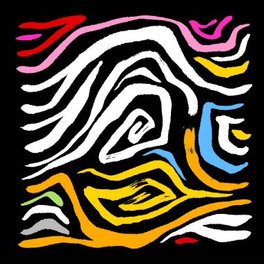 Zebra Baskı / çizilmiş desen el resimleri - vektör
