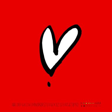 Desen kalp / çizilmiş kalp kroki el - vektör