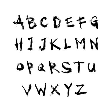 vektör yazı tipleri / el yazısı kaligrafi 