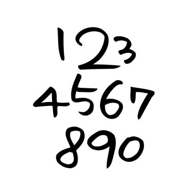 vektör yazı tipleri / el yazısı kaligrafi 