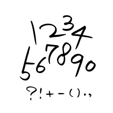 vektör yazı tipleri / el yazısı kaligrafi 