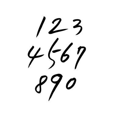 vektör yazı tipleri / el yazısı kaligrafi 