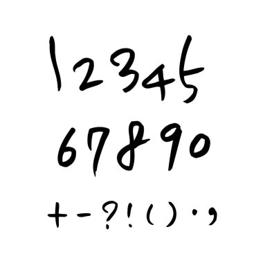 vektör yazı tipleri / el yazısı kaligrafi 