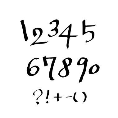 vektör yazı tipleri / el yazısı kaligrafi 