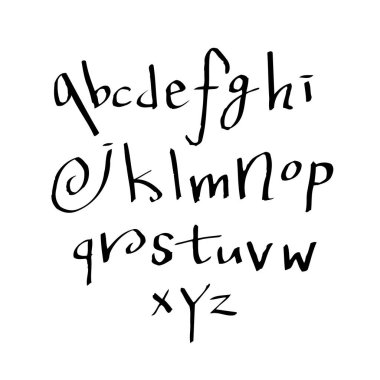 vektör yazı tipleri / el yazısı kaligrafi 
