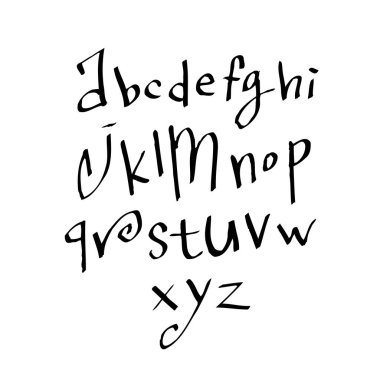 vektör yazı tipleri / el yazısı kaligrafi 