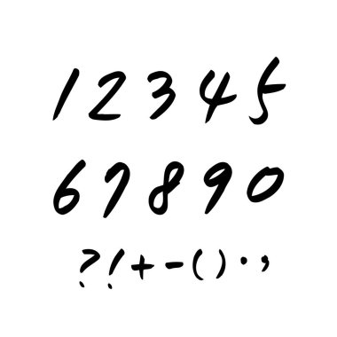 vektör yazı tipleri / el yazısı kaligrafi 