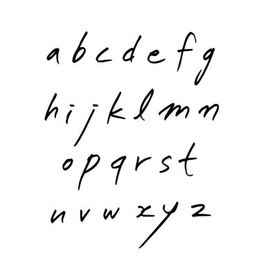 vektör yazı tipleri / el yazısı kaligrafi 