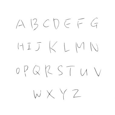 vektör yazı tipleri / el yazısı kaligrafi 
